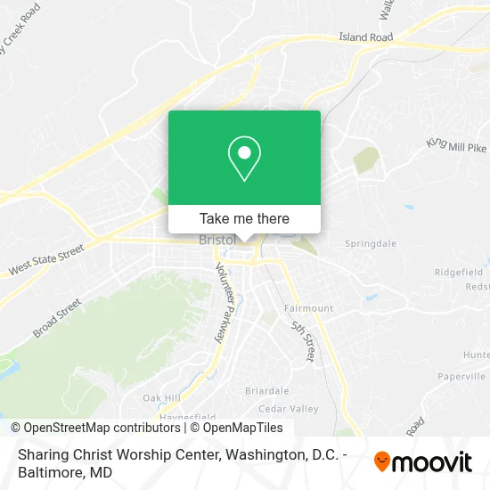 Sharing Christ Worship Center map