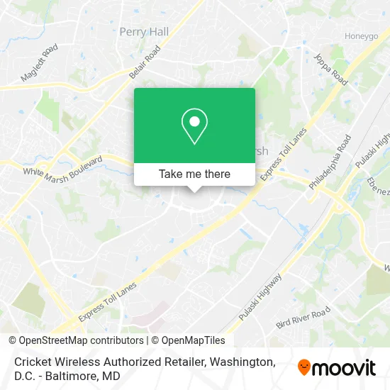Cricket Wireless Authorized Retailer map