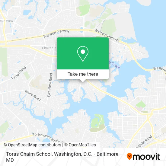 Toras Chaim School map