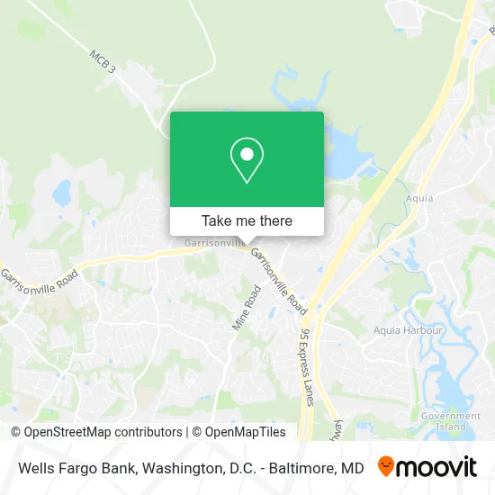 Wells Fargo Bank map
