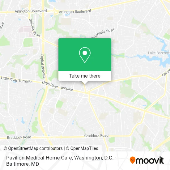 Pavilion Medical Home Care map