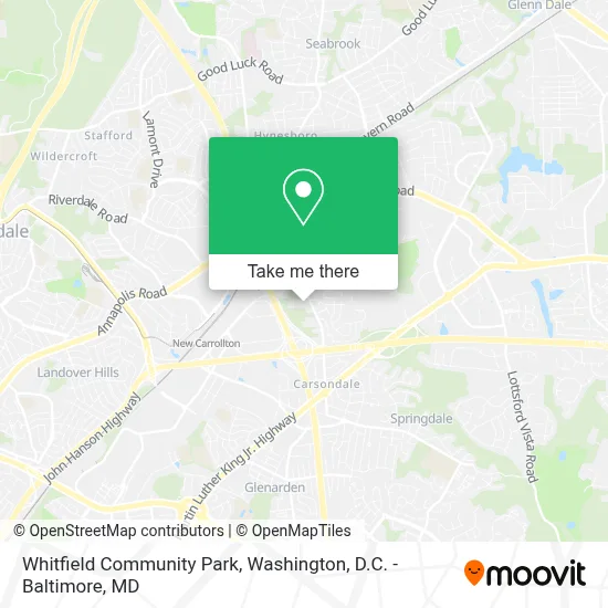 Whitfield Community Park map