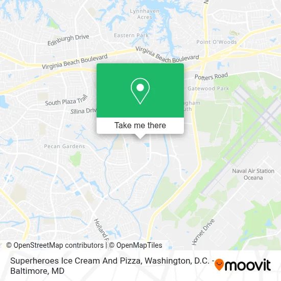 Superheroes Ice Cream And Pizza map