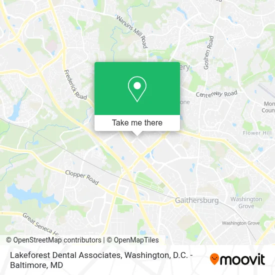 Lakeforest Dental Associates map