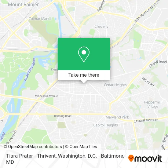 Tiara Prater - Thrivent map
