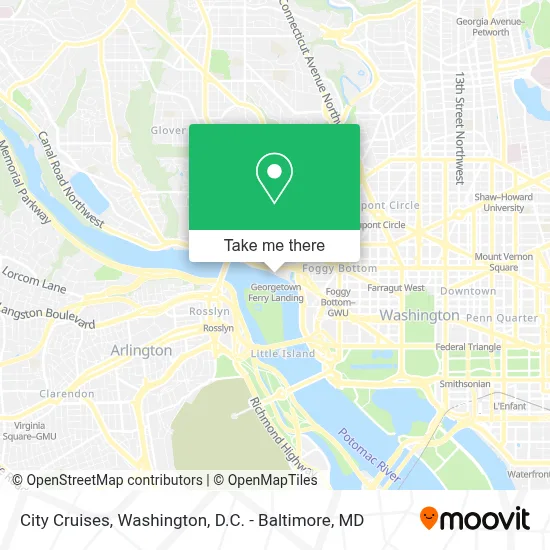 City Cruises map