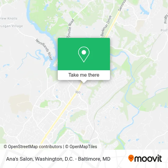 Ana's Salon map