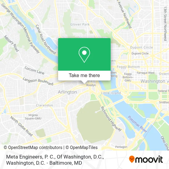 Meta Engineers, P. C., Of Washington, D.C. map