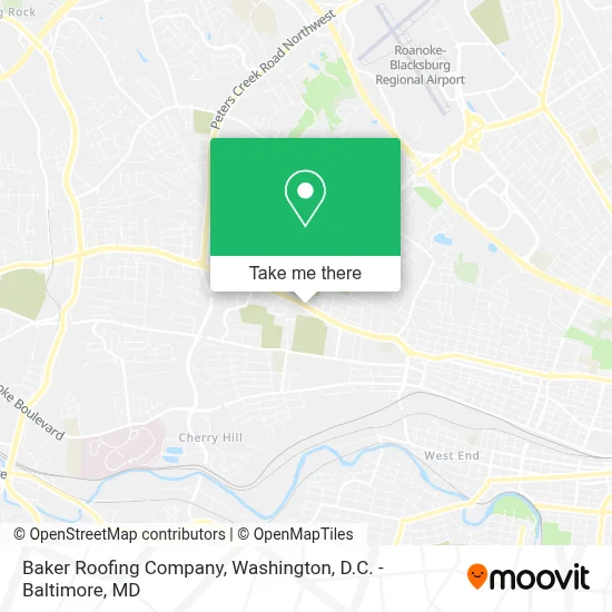 Baker Roofing Company map