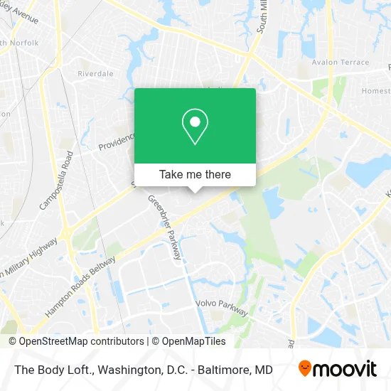 The Body Loft. map