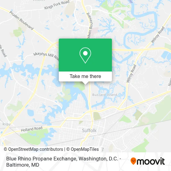 Blue Rhino Propane Exchange map