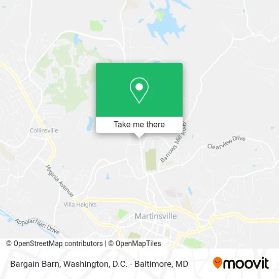 Bargain Barn map
