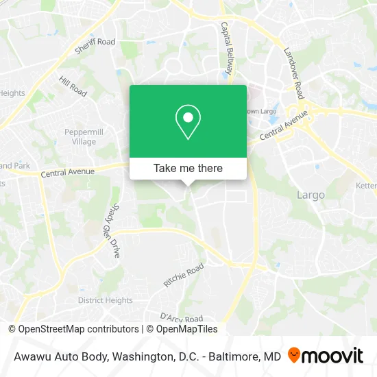 Awawu Auto Body map