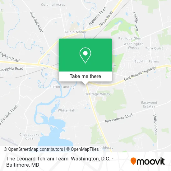 The Leonard Tehrani Team map