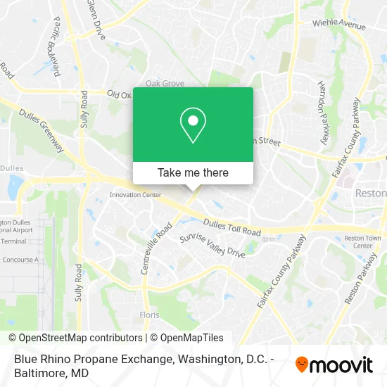 Blue Rhino Propane Exchange map