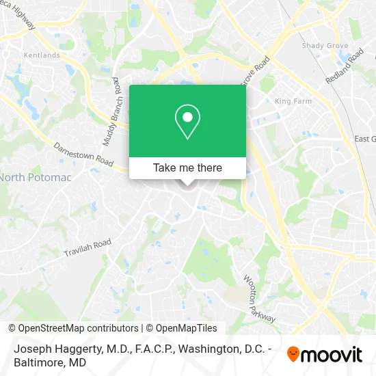 Joseph Haggerty, M.D., F.A.C.P. map