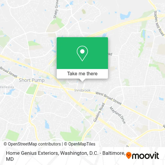 Home Genius Exteriors map