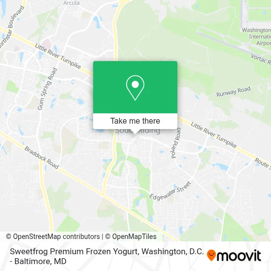Sweetfrog Premium Frozen Yogurt map