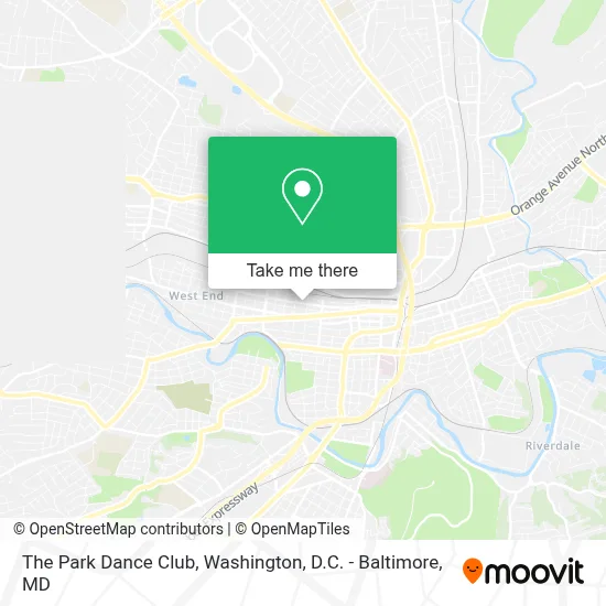 The Park Dance Club map