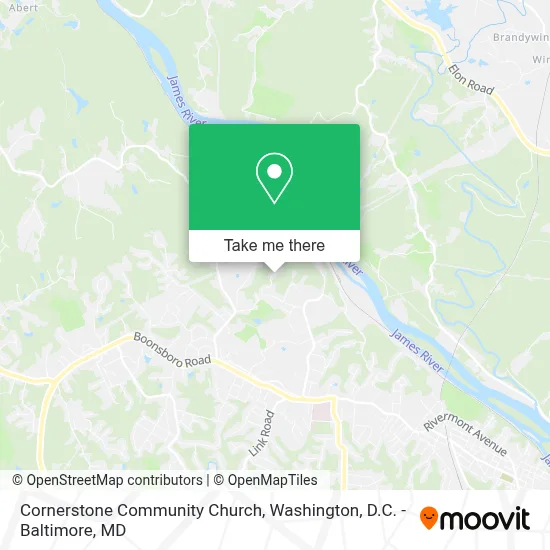 Cornerstone Community Church map
