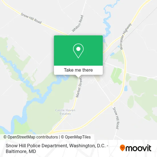 Snow Hill Police Department map