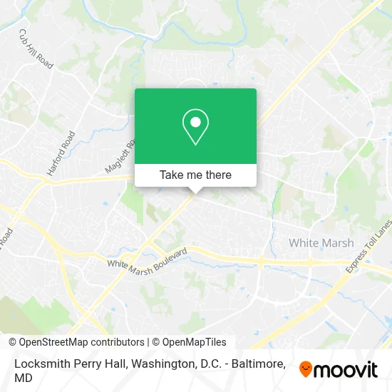 Locksmith Perry Hall map