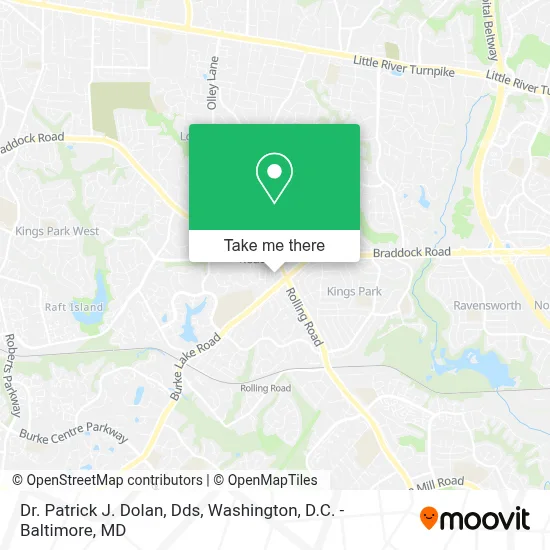 Dr. Patrick J. Dolan, Dds map