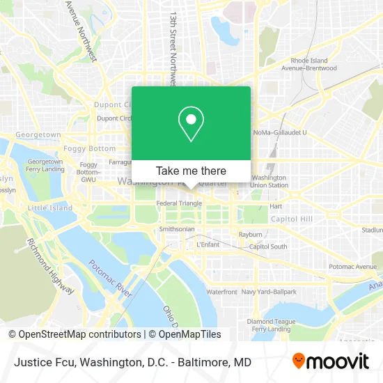 Justice Fcu map