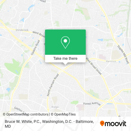 Bruce W. White, P.C. map