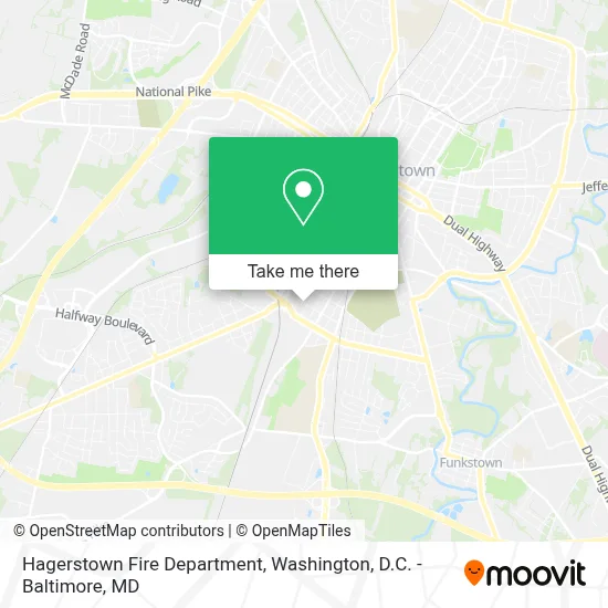 Hagerstown Fire Department map