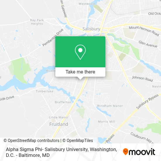 Alpha Sigma Phi- Salisbury University map