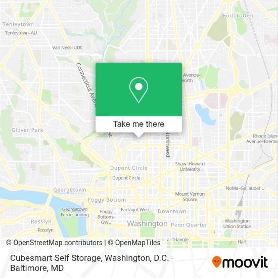 Cubesmart Self Storage map