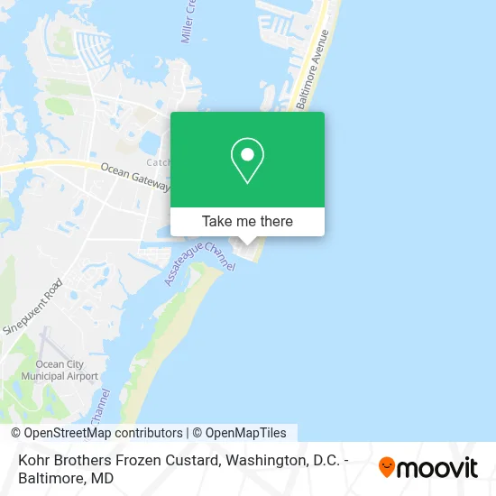 Kohr Brothers Frozen Custard map