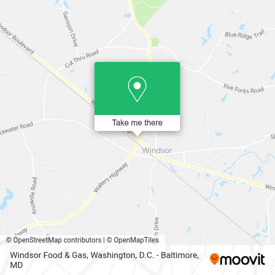 Windsor Food & Gas map