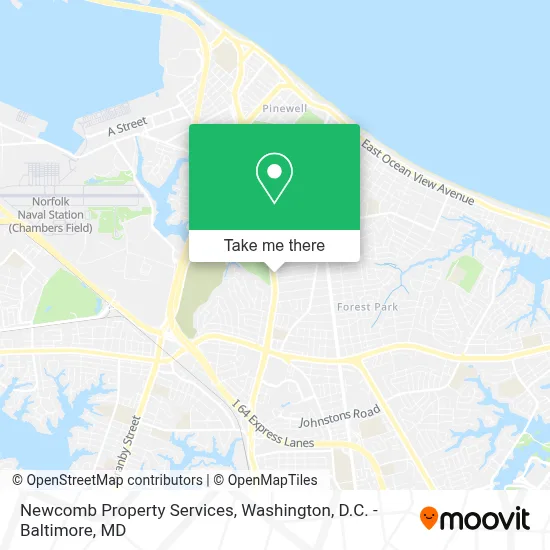 Newcomb Property Services map