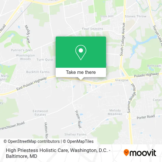 High Priestess Holistic Care map