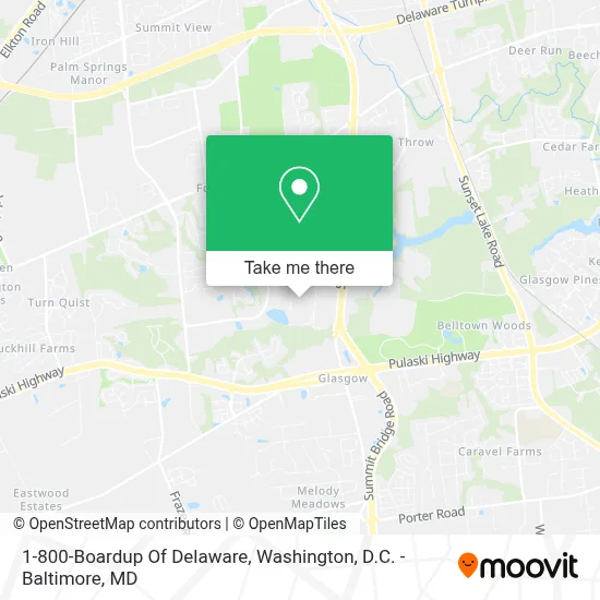 1-800-Boardup Of Delaware map