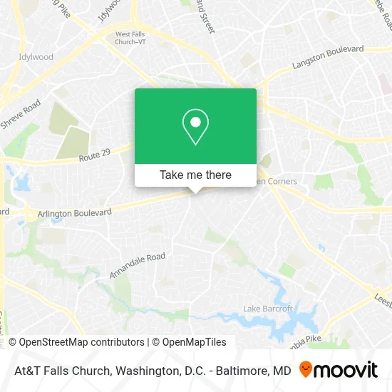 At&T Falls Church map
