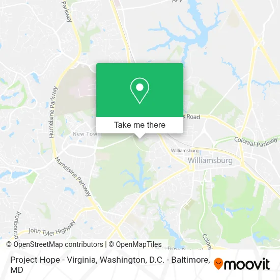 Project Hope - Virginia map