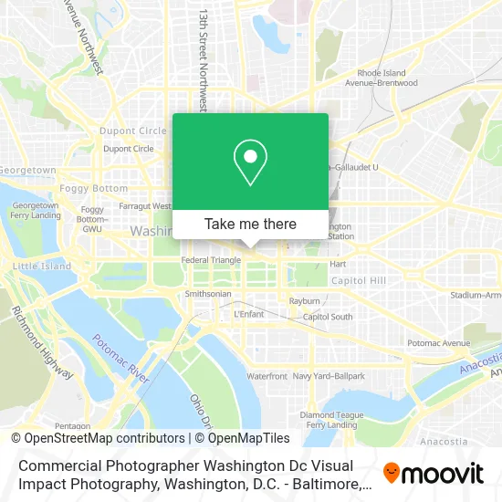 Commercial Photographer Washington Dc Visual Impact Photography map