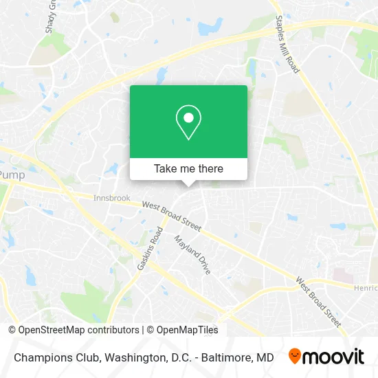 Champions Club map