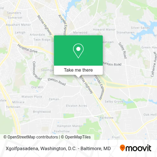 Xgolfpasadena map