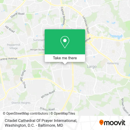 Citadel Cathedral Of Prayer International map