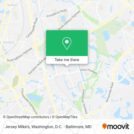 Jersey Mike's map