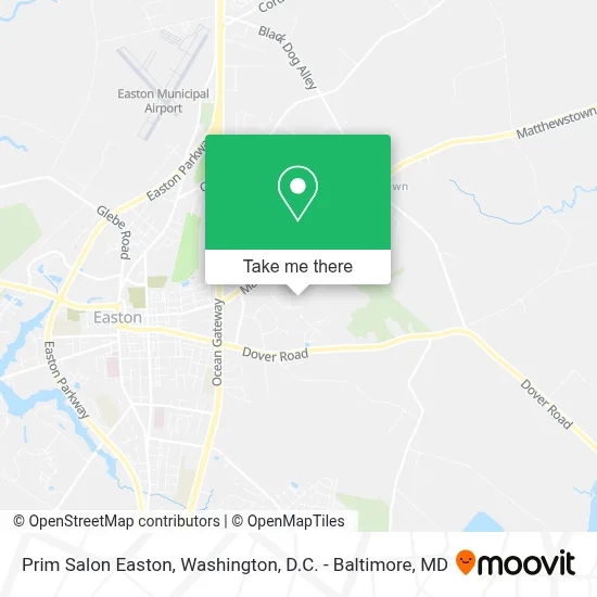 Prim Salon Easton map