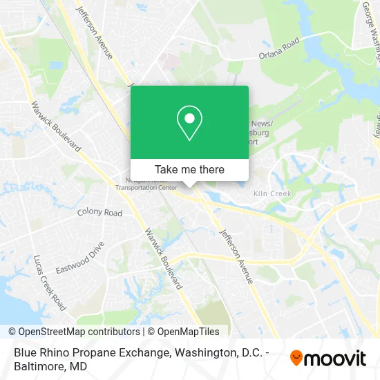 Blue Rhino Propane Exchange map