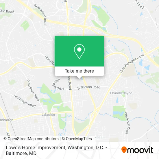 Lowe's Home Improvement map