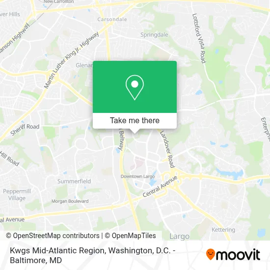 Kwgs Mid-Atlantic Region map