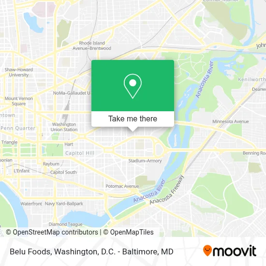 Belu Foods map