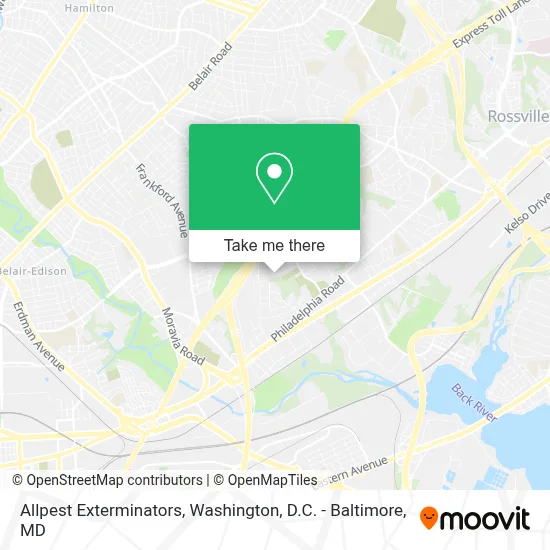 Allpest Exterminators map